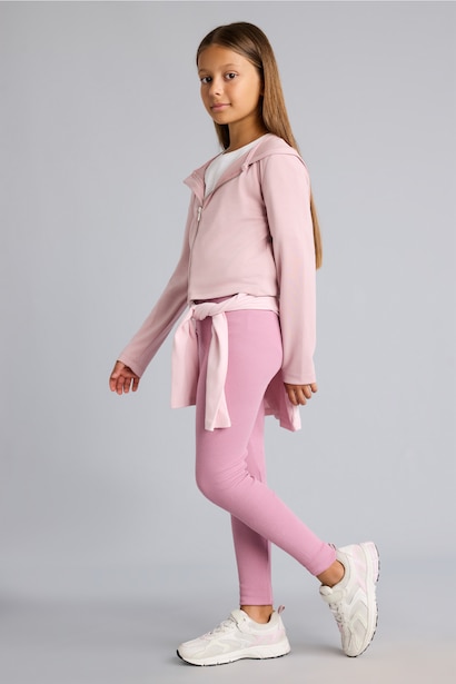 Girl Standard Size Ribbed Camisole Leggings