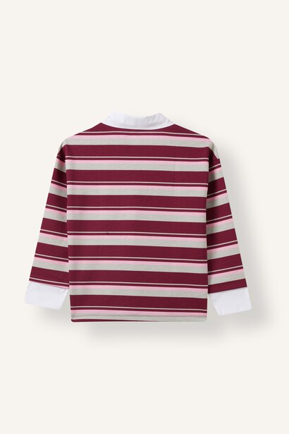 Girl Regular Fit Slogan Print Polo T-Shirt