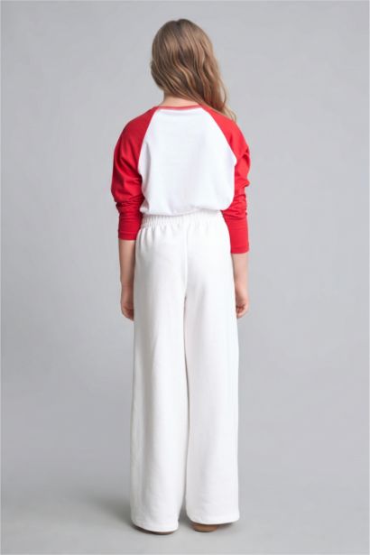 Hello Kitty Lisanslı Wide Leg Pantolon Kız Çocuk