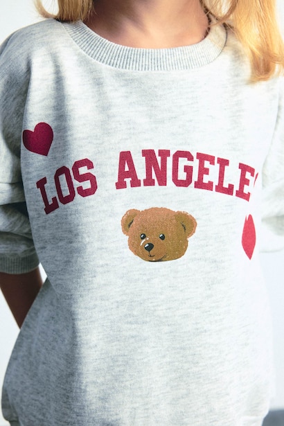 Baskılı Regular Fit Sweatshirt Kız Bebek