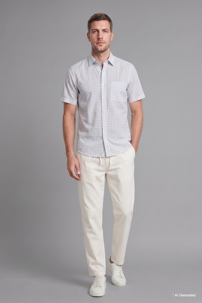 Regular Fit Cotton Short Sleeve Shirt
