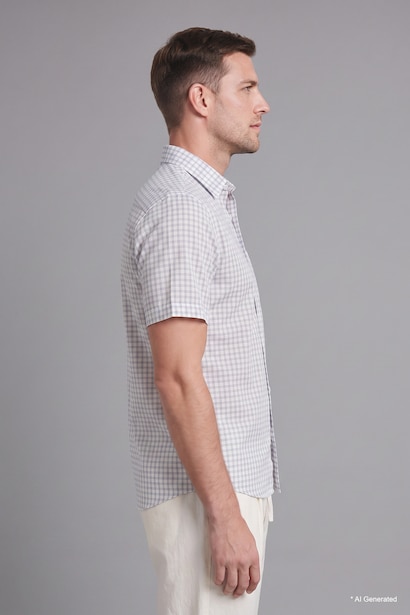 Regular Fit Cotton Short Sleeve Shirt