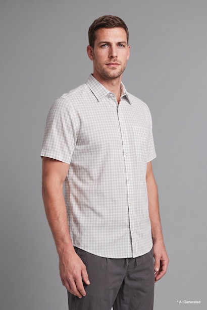 Regular Fit Cotton Short Sleeve Shirt