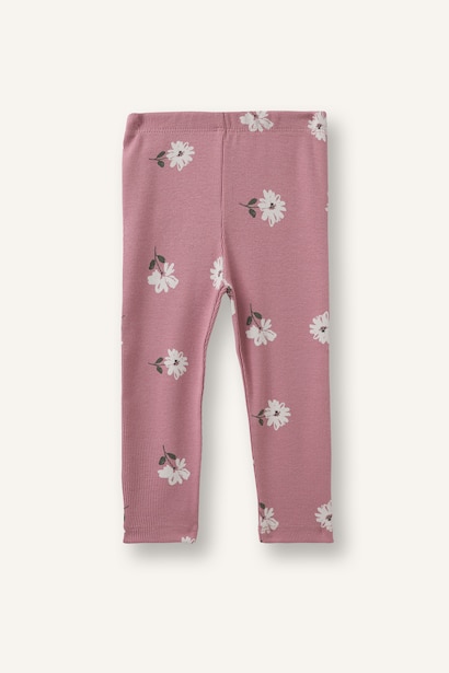 Baby Girl Regular Fit Flower Leggings