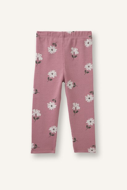 Baby Girl Regular Fit Flower Leggings