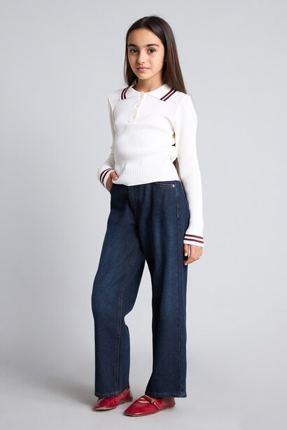 Regular Fit Kazak Kız Çocuk