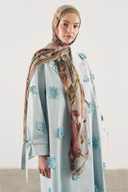 Fresh Scarfs X DeFacto Impressionist Floral Viscose Scarf
