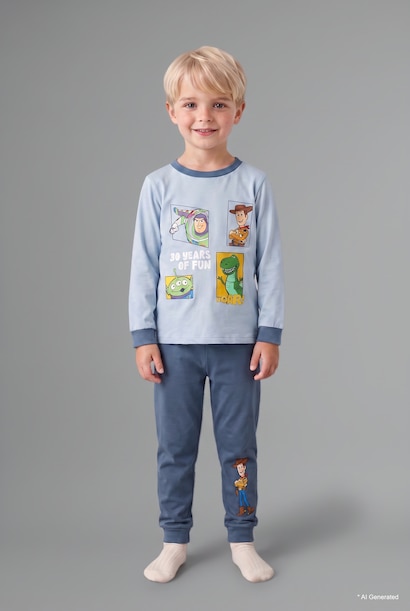 Baby Boy Toy Story Print Top Bottom 2 Piece Pyjama Set