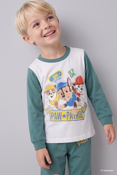 2 piece Regular Fit PAW Patrol Licensed Knitted Pyjamas