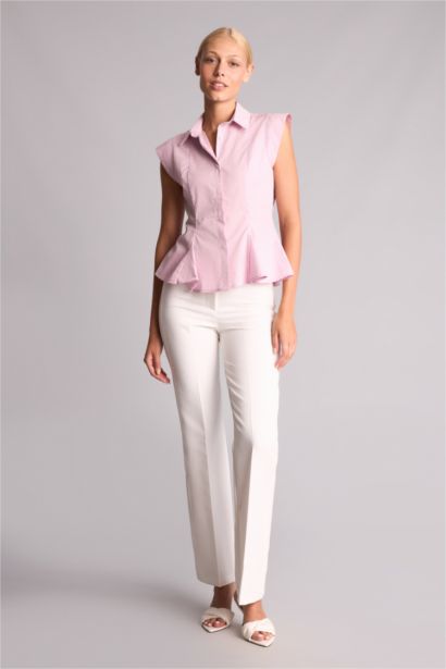 High Waist Flare Trousers
