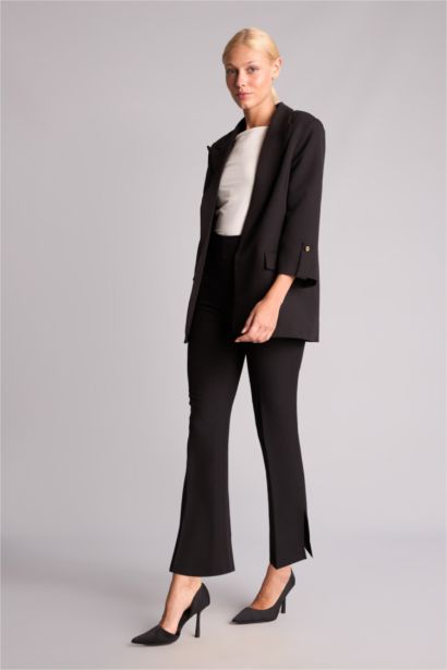 High Waist Flare Trousers