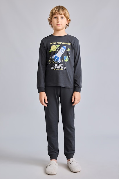 2 piece Regular Fit Knitted Pyjamas