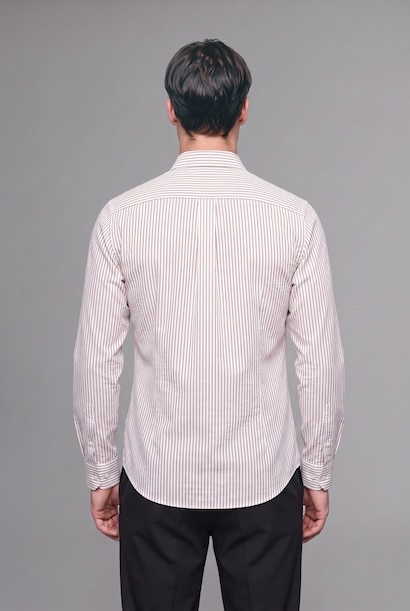 Modern Fit Cotton Long Sleeve Shirt