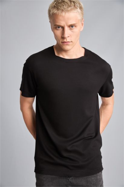 Boxy Fit Kısa Kollu Basic Tişört