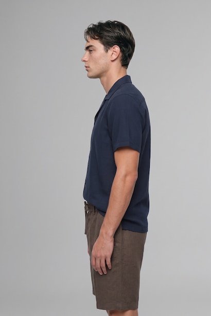 Modern Fit Cotton Short Sleeve Shirt