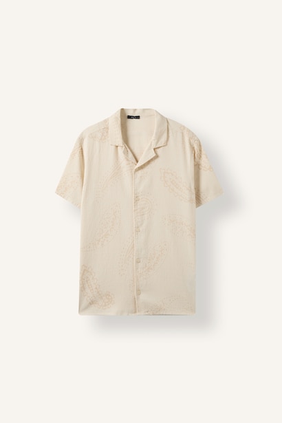 Modern Fit Cotton Short Sleeve Shirt