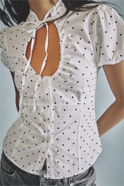 Slim Fit Poplin Short Sleeve Shirt
