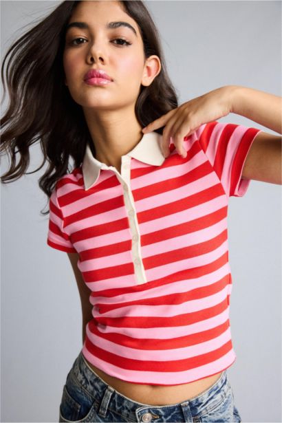 Slim Fit Ribana Short Sleeve T-Shirt