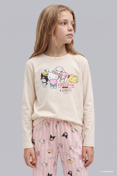 Hello Kıtty 2'li Pijama Takım Kız Çocuk