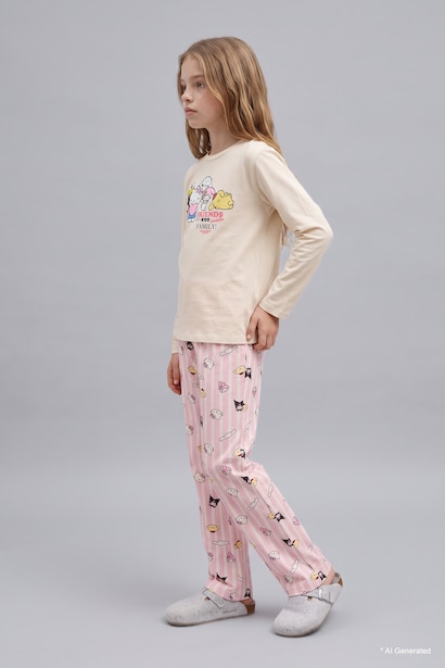 Hello Kıtty 2'li Pijama Takım Kız Çocuk