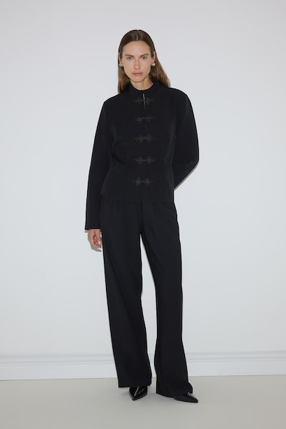 Wide Straight Leg Trousers