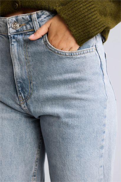 Wide Leg Yüksek Bel Jean Pantolon