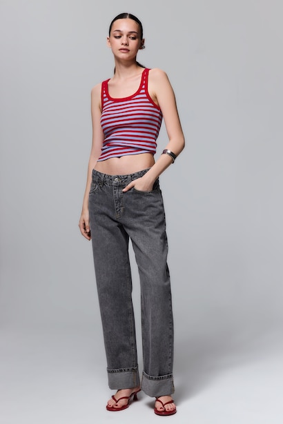Straight Fit Trousers