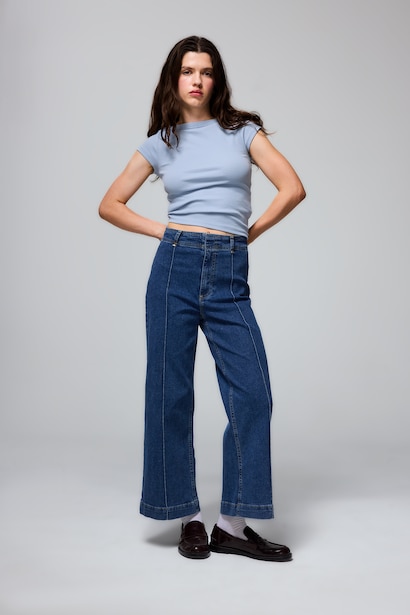 Culotte Fit High Waist Trousers