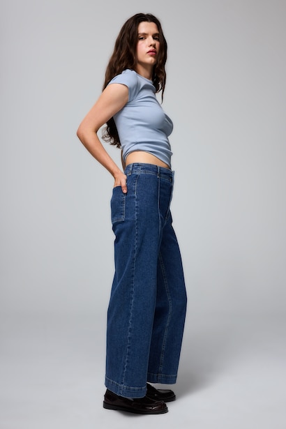 Culotte Fit High Waist Trousers
