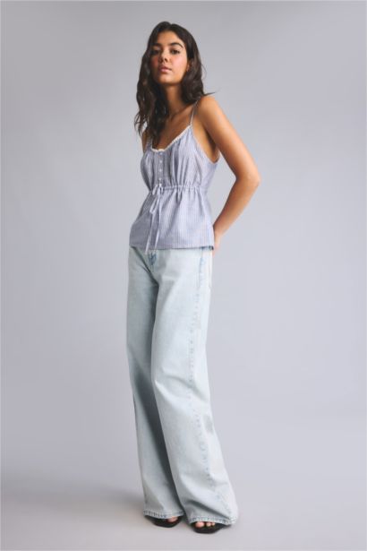 Wide Leg High Waist Trousers