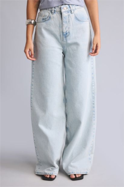 Wide Leg High Waist Trousers