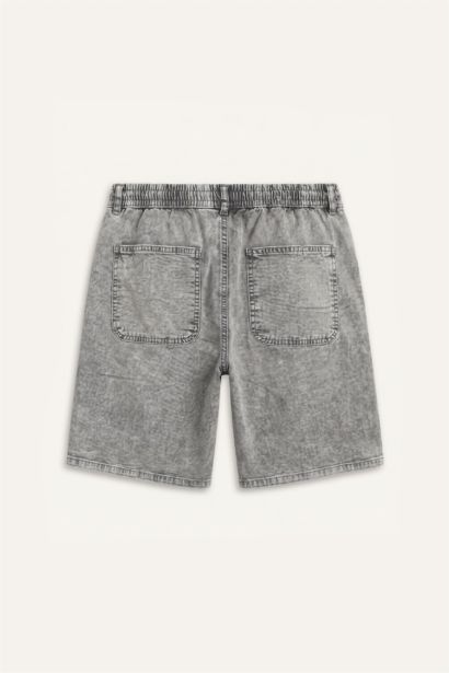 Relaxed Fit Jean Bermuda Şort
