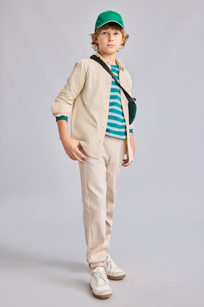 jogger Knitting Look Trousers