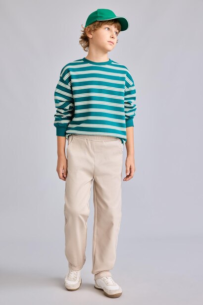 jogger Knitting Look Trousers