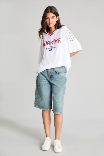 Oversize Türkiye Baskılı Tişört