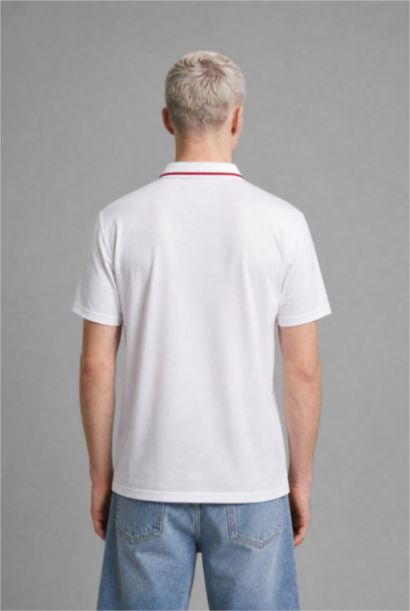 Boxy Fit Baskılı Polo Tişört