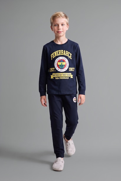 2'li Pijama Takımı Fenerbahçe Baskılı Erkek Çocuk