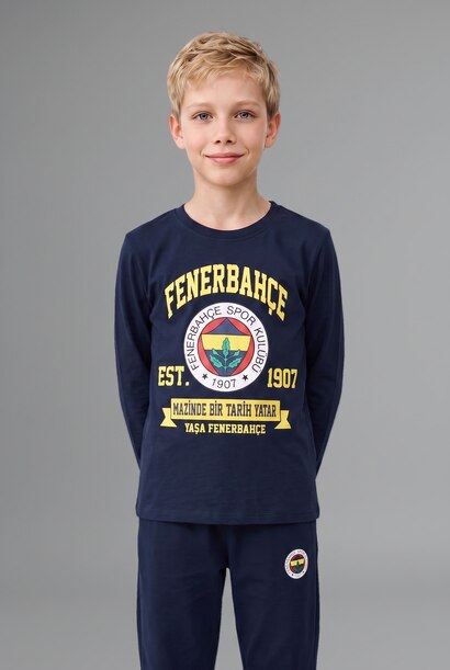 2'li Pijama Takımı Fenerbahçe Baskılı Erkek Çocuk