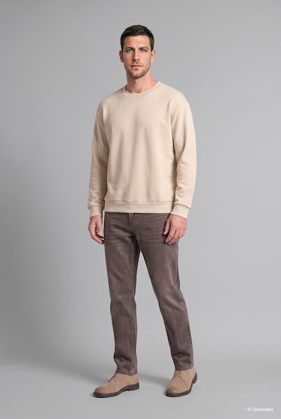 Crew Neck Long Sleeve Sweatshirt