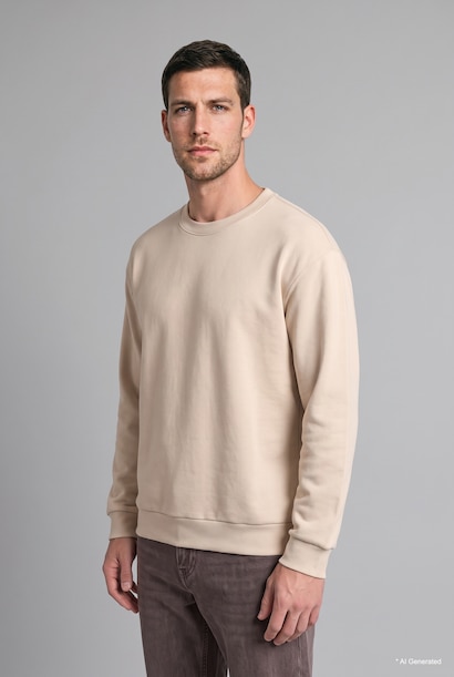 Crew Neck Long Sleeve Sweatshirt