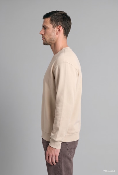 Crew Neck Long Sleeve Sweatshirt