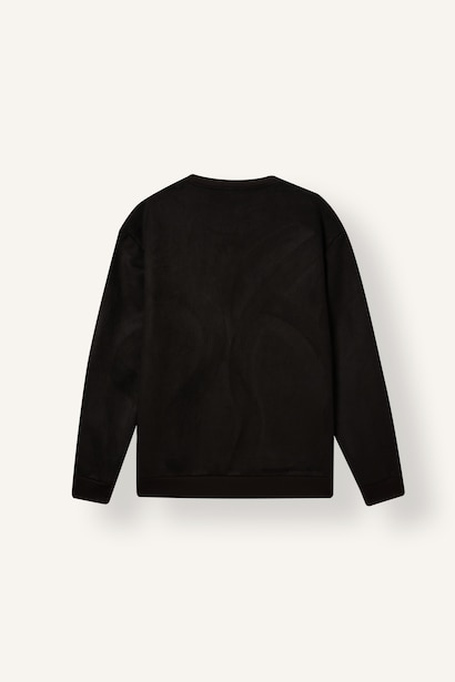 Bisiklet Yaka Uzun Kollu Sweatshirt