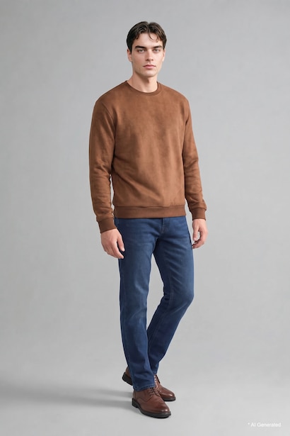 Crew Neck Long Sleeve Sweatshirt
