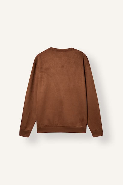 Bisiklet Yaka Uzun Kollu Sweatshirt
