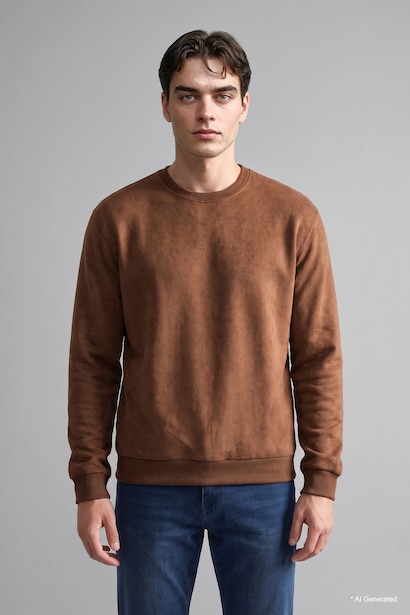 Crew Neck Long Sleeve Sweatshirt