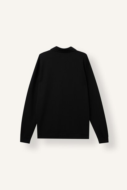 Regular Fit Fermuarlı Polo Basic Sweatshirt