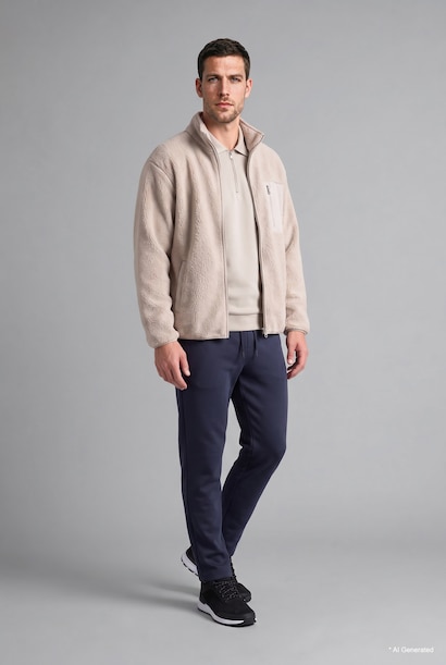 Regular Fit Fermuarlı Polo Basic Sweatshirt