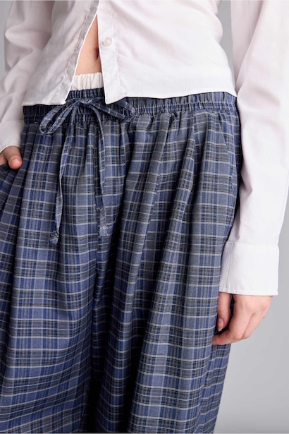 Elastic Band Wide Leg Trousers