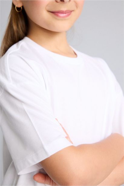 Regular Fit Kısa Kollu Tişört Kız Çocuk