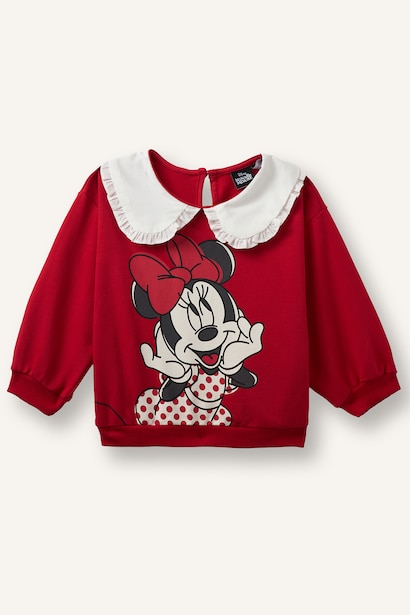 Minnie Baskılı Sweatshirt Kız Bebek